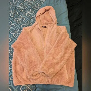 Zyia Active Pink Fleece Zip Jacket M